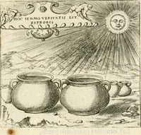 An illustration from Georgiae Montaneae, nobilis Gallae, Emblematvm Christianorvm centvria : cum eorundem Latina interpretatione = Cent emblemes chrestiens (1584)