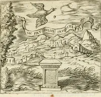 Picture 20 of 106 from Georgiae Montaneae, nobilis Gallae, Emblematvm Christianorvm centvria : cum eorundem Latina interpretatione = Cent emblemes chrestiens (1584), leaf 82