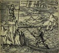 An illustration from Georgiae Montaneae, nobilis Gallae, Emblematum christianorum centuria : cum eorundem latina interpretatione = Cent emblemes chrestiens (1584)