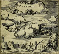 An illustration from Georgiae Montaneae, nobilis Gallae, Emblematum christianorum centuria : cum eorundem latina interpretatione = Cent emblemes chrestiens (1584)