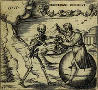 An illustration from Georgiae Montaneae, nobilis Gallae, Emblematum christianorum centuria : cum eorundem latina interpretatione = Cent emblemes chrestiens (1584)