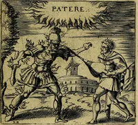 An illustration from Georgiae Montaneae, nobilis Gallae, Emblematum christianorum centuria : cum eorundem latina interpretatione = Cent emblemes chrestiens (1584)