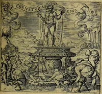 An illustration from Georgiae Montaneae, nobilis Gallae, Emblematum christianorum centuria : cum eorundem latina interpretatione = Cent emblemes chrestiens (1584)