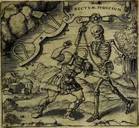 An illustration from Georgiae Montaneae, nobilis Gallae, Emblematum christianorum centuria : cum eorundem latina interpretatione = Cent emblemes chrestiens (1584)
