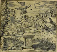 An illustration from Georgiae Montaneae, nobilis Gallae, Emblematum christianorum centuria : cum eorundem latina interpretatione = Cent emblemes chrestiens (1584)