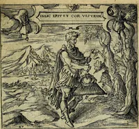 An illustration from Georgiae Montaneae, nobilis Gallae, Emblematum christianorum centuria : cum eorundem latina interpretatione = Cent emblemes chrestiens (1584)