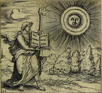 An illustration from Georgiae Montaneae, nobilis Gallae, Emblematum christianorum centuria : cum eorundem latina interpretatione = Cent emblemes chrestiens (1584)