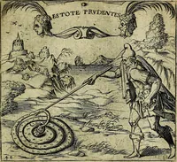 An illustration from Georgiae Montaneae, nobilis Gallae, Emblematum christianorum centuria : cum eorundem latina interpretatione = Cent emblemes chrestiens (1584)