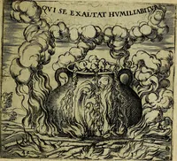 An illustration from Georgiae Montaneae, nobilis Gallae, Emblematum christianorum centuria : cum eorundem latina interpretatione = Cent emblemes chrestiens (1584)