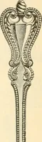 An illustration from Georgian : a pattern of spoons, forks and all other pieces of table flat ware is partly shown in this book, in which is also given an account of the chief events of the War of the Revolution and the acts of oppression which preceded and provoked it ; to which are added sundry pictures of places and things identified with this momentous conflict ... (1899)