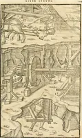 Picture 83 of 293 from Georgii Agricolae De re metallica libri XII. qvibus officia, instrumenta, machinae, ac omnia deni ad metallicam spectantia, non modo luculentissimè describuntur, sed & per effigies, suis locis insertas, adiunctis latinis, germanicis appellationibus ita ob oculos ponuntur, ut clarius tradi non possint. Eivsdem De animantibvs svbterraneis liber, ab autore recognitus: cum indicibus diuersis, quicqiuid in opere tractatum est, pulchré demonstrantibus (1556), leaf 144