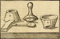 Picture 124 of 293 from Georgii Agricolae De re metallica libri XII. qvibus officia, instrumenta, machinae, ac omnia deni ad metallicam spectantia, non modo luculentissimè describuntur, sed & per effigies, suis locis insertas, adiunctis latinis, germanicis appellationibus ita ob oculos ponuntur, ut clarius tradi non possint. Eivsdem De animantibvs svbterraneis liber, ab autore recognitus: cum indicibus diuersis, quicqiuid in opere tractatum est, pulchré demonstrantibus (1556), leaf 202