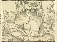 Picture 17 of 293 from Georgii Agricolae De re metallica libri XII. qvibus officia, instrumenta, machinae, ac omnia deni ad metallicam spectantia, non modo luculentissimè describuntur, sed & per effigies, suis locis insertas, adiunctis latinis, germanicis appellationibus ita ob oculos ponuntur, ut clarius tradi non possint. Eivsdem De animantibvs svbterraneis liber, ab autore recognitus: cum indicibus diuersis, quicqiuid in opere tractatum est, pulchré demonstrantibus (1556), leaf 50