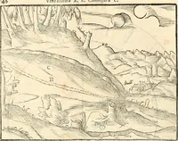 Picture 21 of 293 from Georgii Agricolae De re metallica libri XII. qvibus officia, instrumenta, machinae, ac omnia deni ad metallicam spectantia, non modo luculentissimè describuntur, sed & per effigies, suis locis insertas, adiunctis latinis, germanicis appellationibus ita ob oculos ponuntur, ut clarius tradi non possint. Eivsdem De animantibvs svbterraneis liber, ab autore recognitus: cum indicibus diuersis, quicqiuid in opere tractatum est, pulchré demonstrantibus (1556), leaf 55