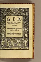 An illustration from Germaniae ex variis scriptoribus perbreuis explicatio. (1530)