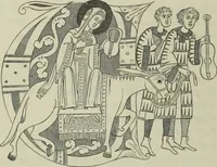 An illustration from Geschichte der deutschen Malerei (1890)