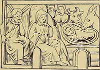 An illustration from Geschichte der karolingischen Malerei : ihr Bilderkreis and seine Quellen (1894)