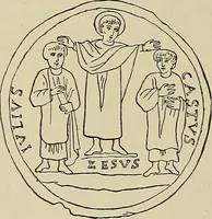 An illustration from Geschichte der karolingischen Malerei : ihr Bilderkreis and seine Quellen (1894)