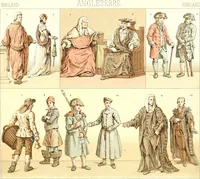 An illustration from Geschichte des kostüms in chronologischer entwicklung von A. Racinet (1888)