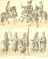 An illustration from Geschichte des kostüms in chronologischer entwicklung von A. Racinet (1888)