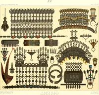 An illustration from Geschichte des kostüms in chronologischer entwicklung von A. Racinet (1888)