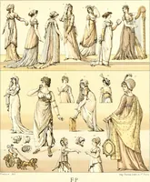 An illustration from Geschichte des kostüms in chronologischer entwicklung von A. Racinet (1888)