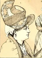 An illustration from Geschichte des kostüms in chronologischer entwicklung von A. Racinet (1888)