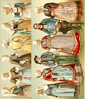 An illustration from Geschichte des kostüms in chronologischer entwicklung von A. Racinet (1888)