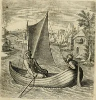An illustration from Recht ghebruyck ende misbruyck, van tydlycke have : van rijckdom, nodruft en ghebreck ick beluyck t'onzaligh misbruyck, mettet zaligh ghebruyck (1585)