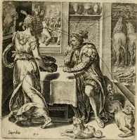 Picture 24 of 29 from Recht ghebruyck ende misbruyck, van tydlycke have : van rijckdom, nodruft en ghebreck ick beluyck t'onzaligh misbruyck, mettet zaligh ghebruyck (1585), leaf 68