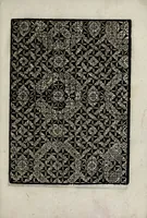 An illustration from Giardineto novo di punti tagliati et gropposi per exercito & ornamento delle donne (1551)