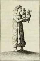 An illustration from Gisb. Cuperi Harpocrates, sive, Explicatio imagunculae argenteae perantiquae, quae in figuram Harpocratis formata representat solem : ejusdem Monumenta antiqua inedita ... ; accedit Stephani Le Moine Epistola de Melanophoris (1687)
