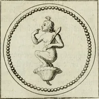 An illustration from Gisb. Cuperi Harpocrates, sive, Explicatio imagunculae argenteae perantiquae, quae in figuram Harpocratis formata representat solem : ejusdem Monumenta antiqua inedita ... ; accedit Stephani Le Moine Epistola de Melanophoris (1687)