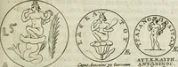 An illustration from Gisb. Cuperi Harpocrates, sive, Explicatio imagunculae argenteae perantiquae, quae in figuram Harpocratis formata representat solem : ejusdem Monumenta antiqua inedita ... ; accedit Stephani Le Moine Epistola de Melanophoris (1687)