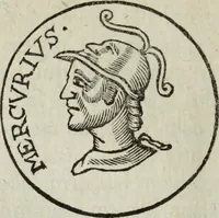 An illustration from Gisb. Cuperi Harpocrates, sive, Explicatio imagunculae argenteae perantiquae, quae in figuram Harpocratis formata representat solem : ejusdem Monumenta antiqua inedita ... ; accedit Stephani Le Moine Epistola de Melanophoris (1687)