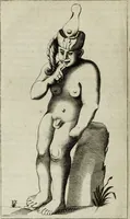 An illustration from Gisb. Cuperi Harpocrates, sive, Explicatio imagunculae argenteae perantiquae, quae in figuram Harpocratis formata representat solem : ejusdem Monumenta antiqua inedita ... ; accedit Stephani Le Moine Epistola de Melanophoris (1687)