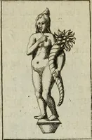 An illustration from Gisb. Cuperi Harpocrates, sive, Explicatio imagunculae argenteae perantiquae, quae in figuram Harpocratis formata representat solem : ejusdem Monumenta antiqua inedita ... ; accedit Stephani Le Moine Epistola de Melanophoris (1687)
