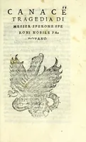 Picture 4 of 5 from Givditio sopra la tragedia di Canace & Macareo : con molte utili considerationi circa l'arte tragica, et di altri poemi : con la tragedia appresso (1550), leaf 115