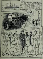 An illustration from Glasgow men and women, their children and some strangers within their gates : a selection from the sketches of Twym / by A.S. Boyd (1905)