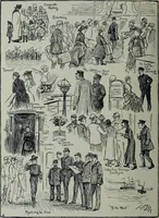An illustration from Glasgow men and women, their children and some strangers within their gates : a selection from the sketches of Twym / by A.S. Boyd (1905)