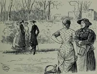 An illustration from Glasgow men and women, their children and some strangers within their gates : a selection from the sketches of Twym / by A.S. Boyd (1905)