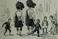 An illustration from Glasgow men and women, their children and some strangers within their gates : a selection from the sketches of Twym / by A.S. Boyd (1905)