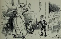 An illustration from Glasgow men and women, their children and some strangers within their gates : a selection from the sketches of Twym / by A.S. Boyd (1905)
