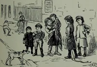 An illustration from Glasgow men and women, their children and some strangers within their gates : a selection from the sketches of Twym / by A.S. Boyd (1905)