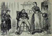 An illustration from Glasgow men and women, their children and some strangers within their gates : a selection from the sketches of Twym / by A.S. Boyd (1905)