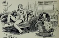 An illustration from Glasgow men and women, their children and some strangers within their gates : a selection from the sketches of Twym / by A.S. Boyd (1905)