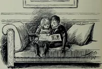 An illustration from Glasgow men and women, their children and some strangers within their gates : a selection from the sketches of Twym / by A.S. Boyd (1905)