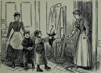 An illustration from Glasgow men and women, their children and some strangers within their gates : a selection from the sketches of Twym / by A.S. Boyd (1905)
