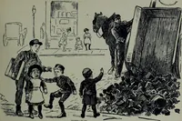 An illustration from Glasgow men and women, their children and some strangers within their gates : a selection from the sketches of Twym / by A.S. Boyd (1905)