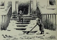An illustration from Glasgow men and women, their children and some strangers within their gates : a selection from the sketches of Twym / by A.S. Boyd (1905)